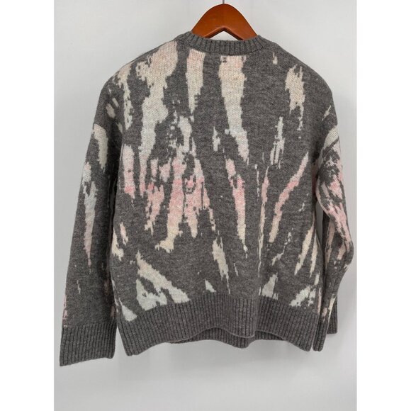 Rails Virgo Gray Tie Die Sweater Size S Crewneck Soft Knit Acrylic Wool Blend - Picture 7 of 9